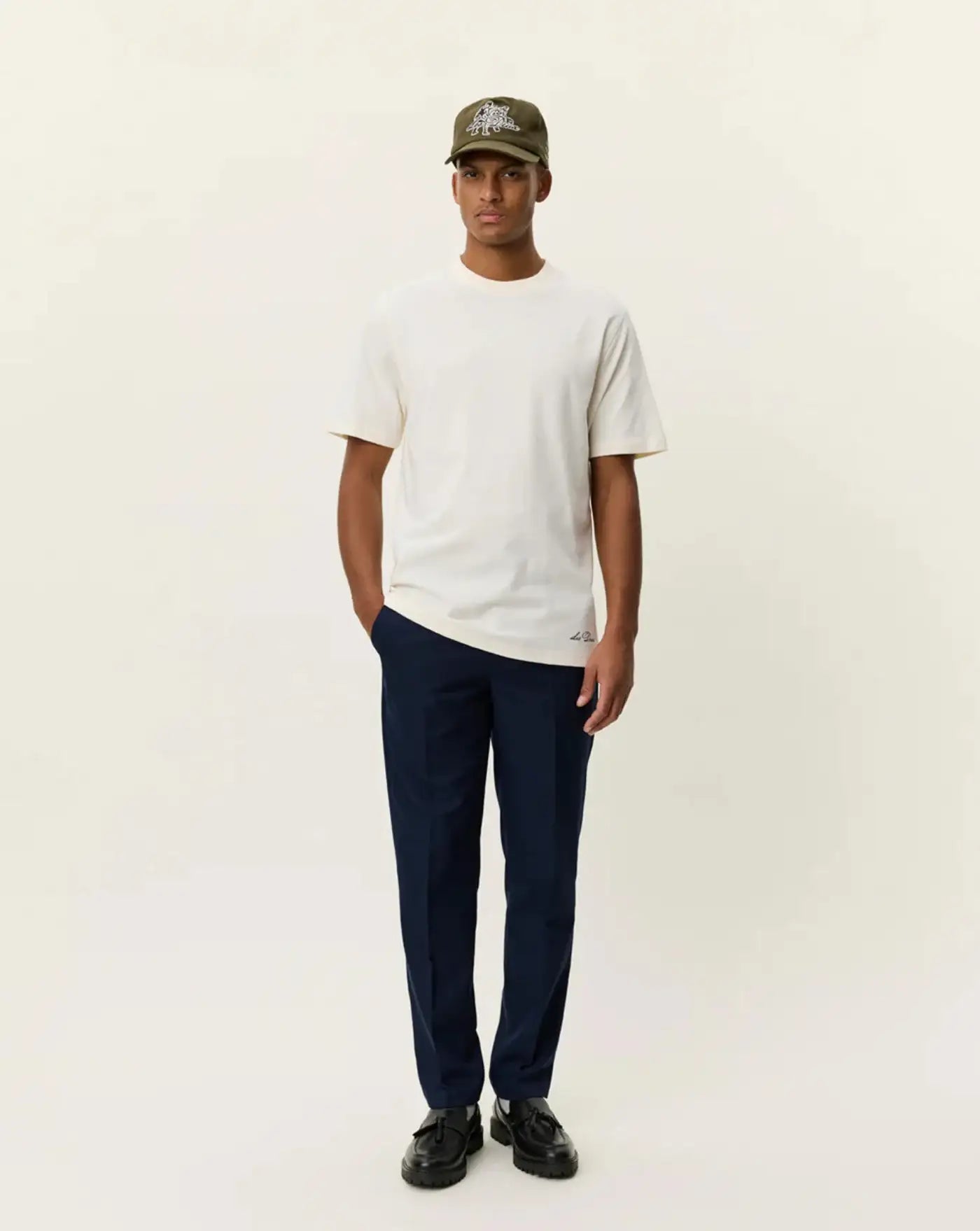 Camiseta Les Deux Ben artist t-shirt 1001565 211EGGNOG WHITE LES DEUX