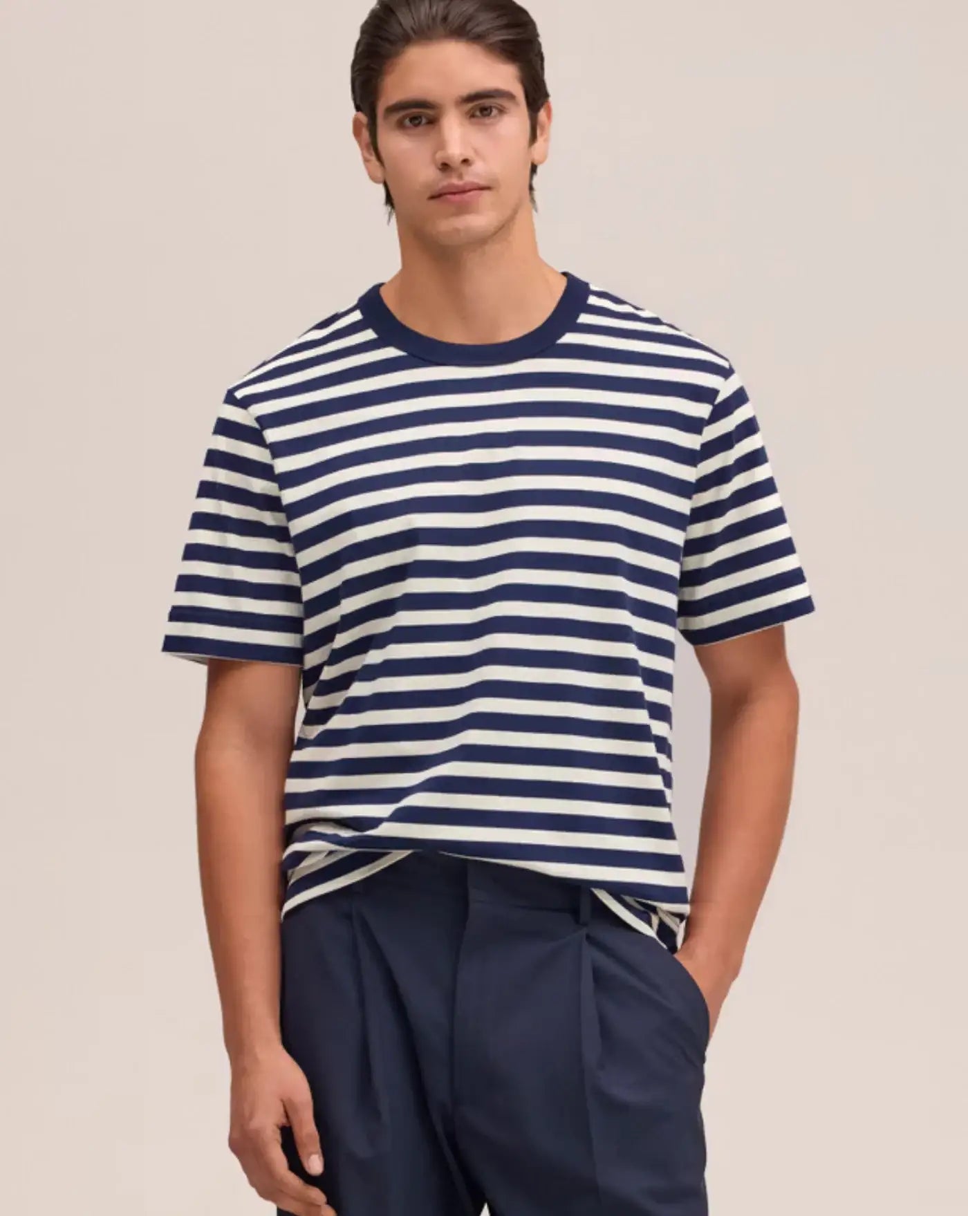 Camiseta NN.07 Adan 2610000096 724 NAVY STRIPE NN. 07