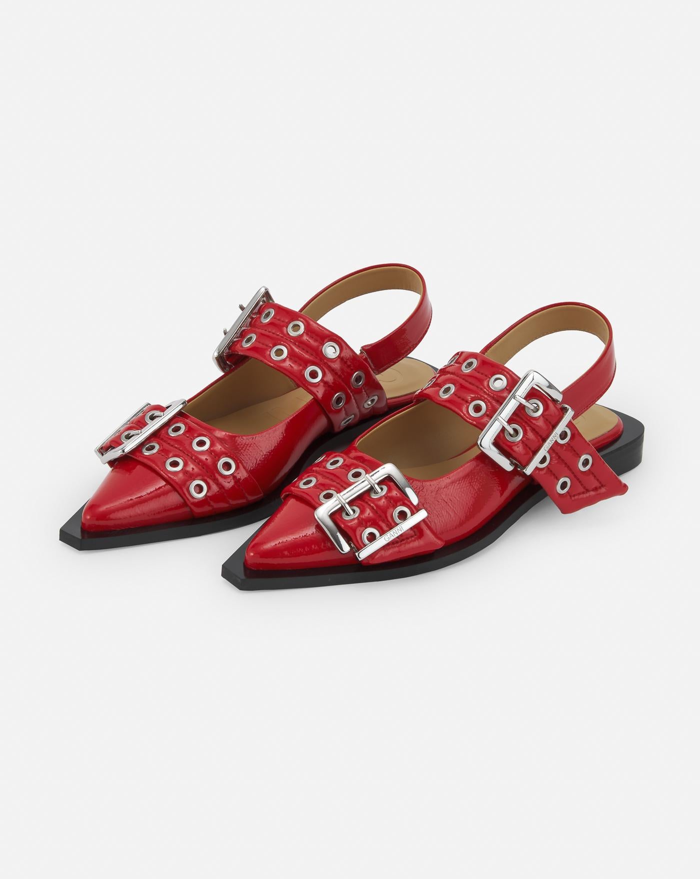 Zapatos Ganni Feminine Buckle Ballerina S2843 474 GANNI