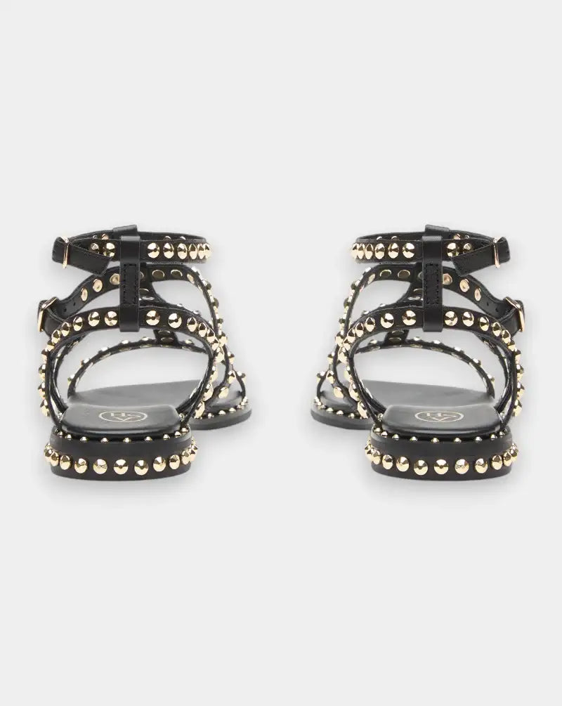 Sandalias Ash Precious SS26-M130289-009 BLACK/ARIEL GOLD ASH