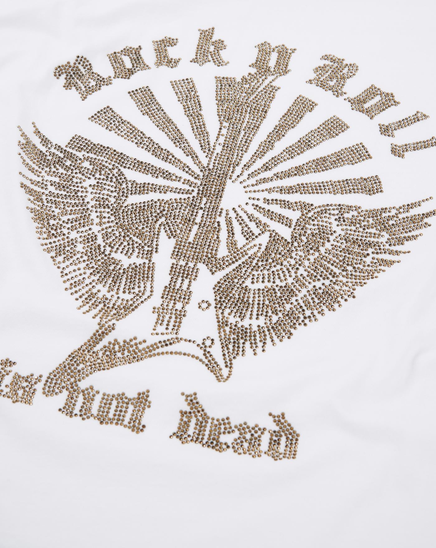 Camiseta Zadig & Voltaire Cloe Hc Guitar Wings Strass JWTT01265 BLANCO ZADIG & VOLTAIRE