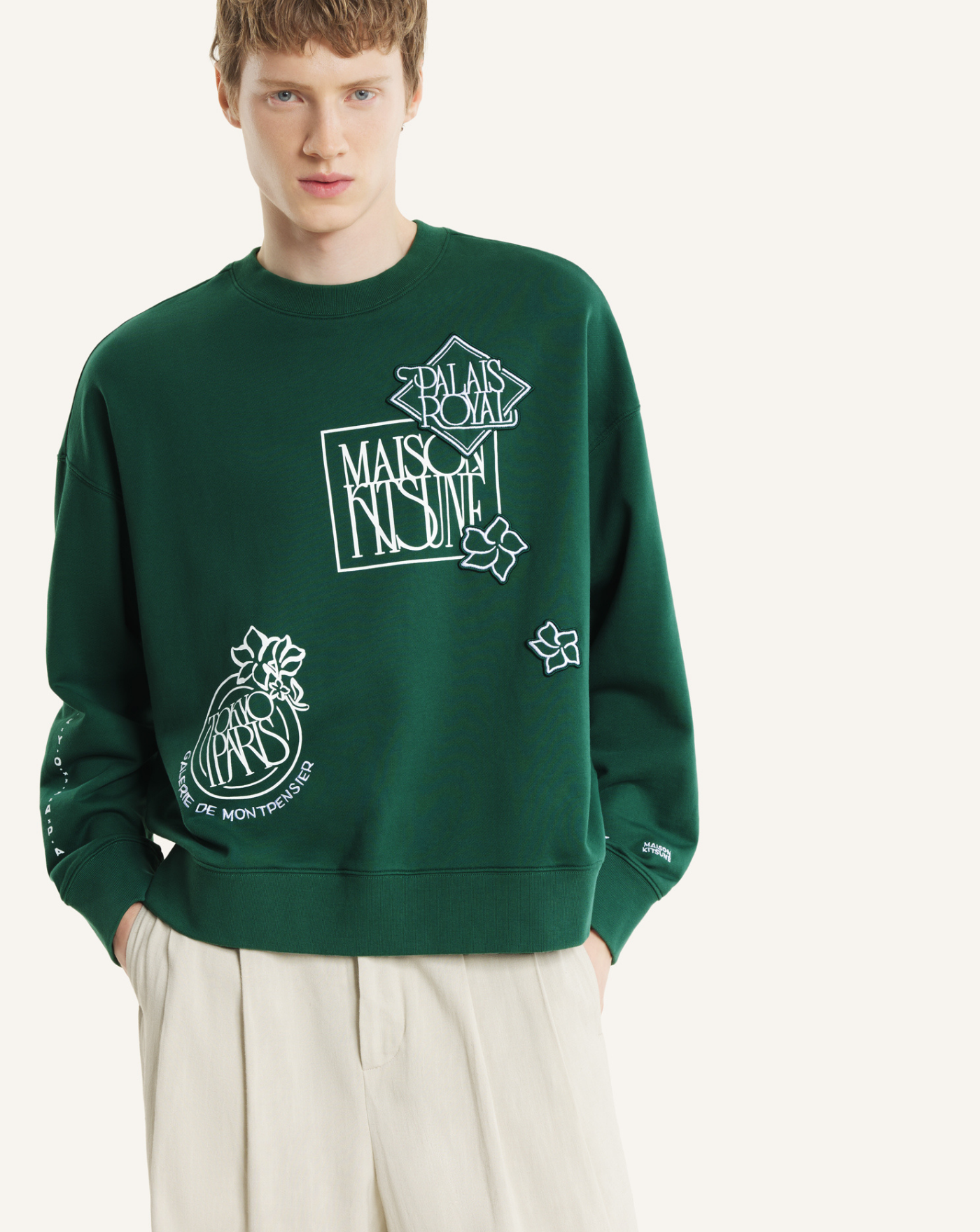 Sudadera Maison Kitsune Art Nouveau Stamps QM00303KM0340 P399 MAISON KITSUNE