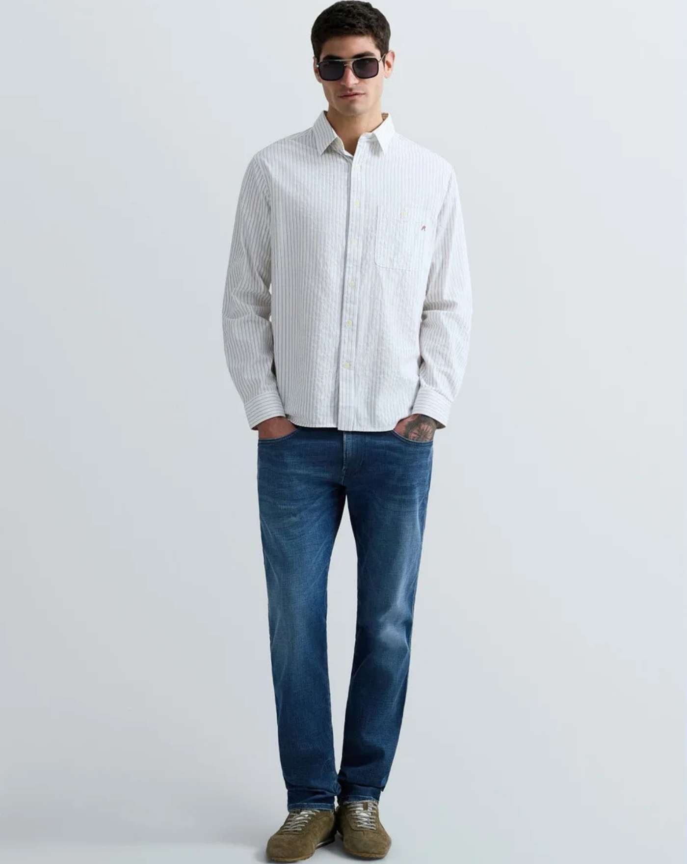 Denim Replay Anbass Hyperflex M914Y0032661124 009 REPLAY