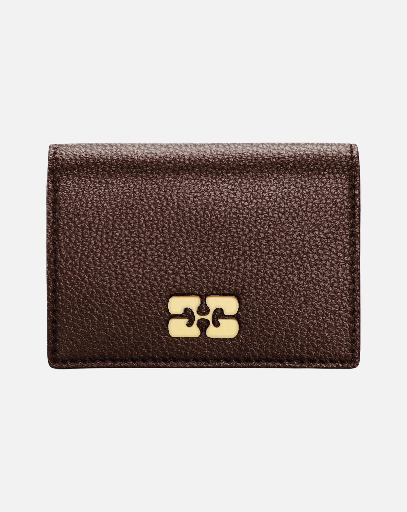 Cartera Ganni Card Holder With Flap Grained A7279 979 GANNI