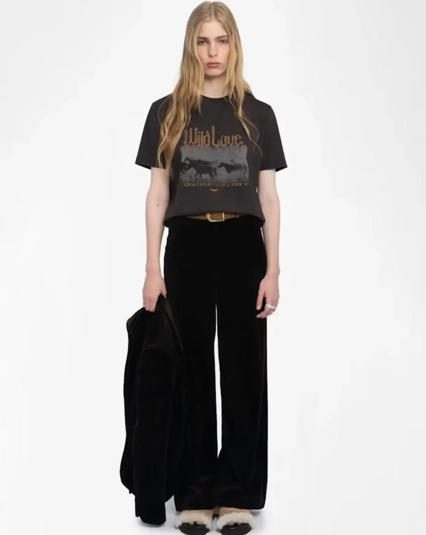 Camiseta Zadig & Voltaire Edwin Hc Concert Wild Strass JWTS02816 213 ZADIG & VOLTAIRE