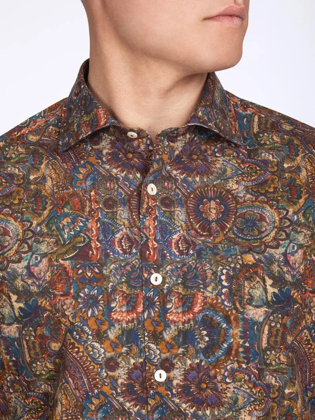 Camisa Tintoria Mattei Estampado 1RC4NJWFR2 25 TINTORIA MATTEI