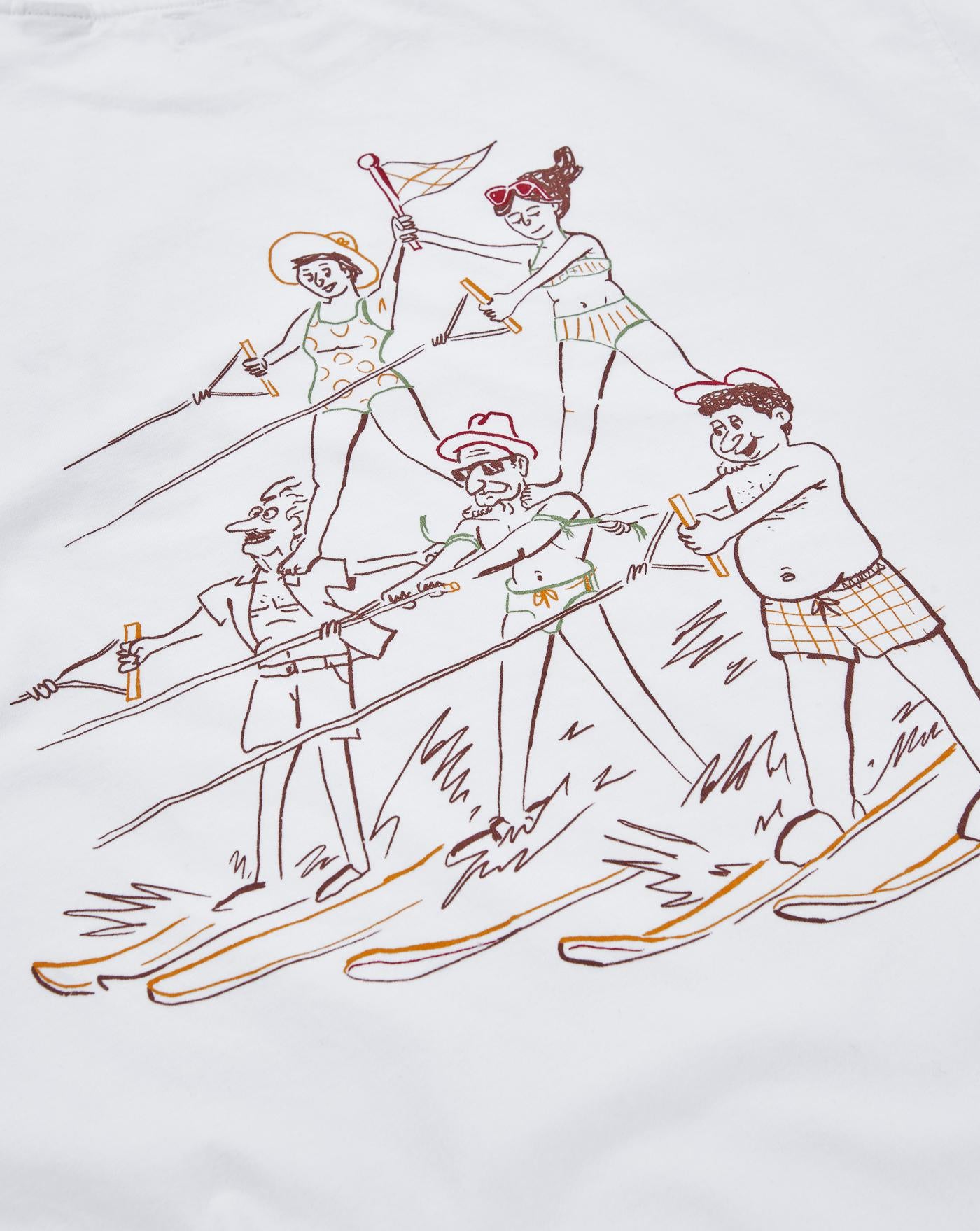 Camiseta Edmmond Acrobatics Water Skiing 1253022000 PLAIN WHITE EDMMOND