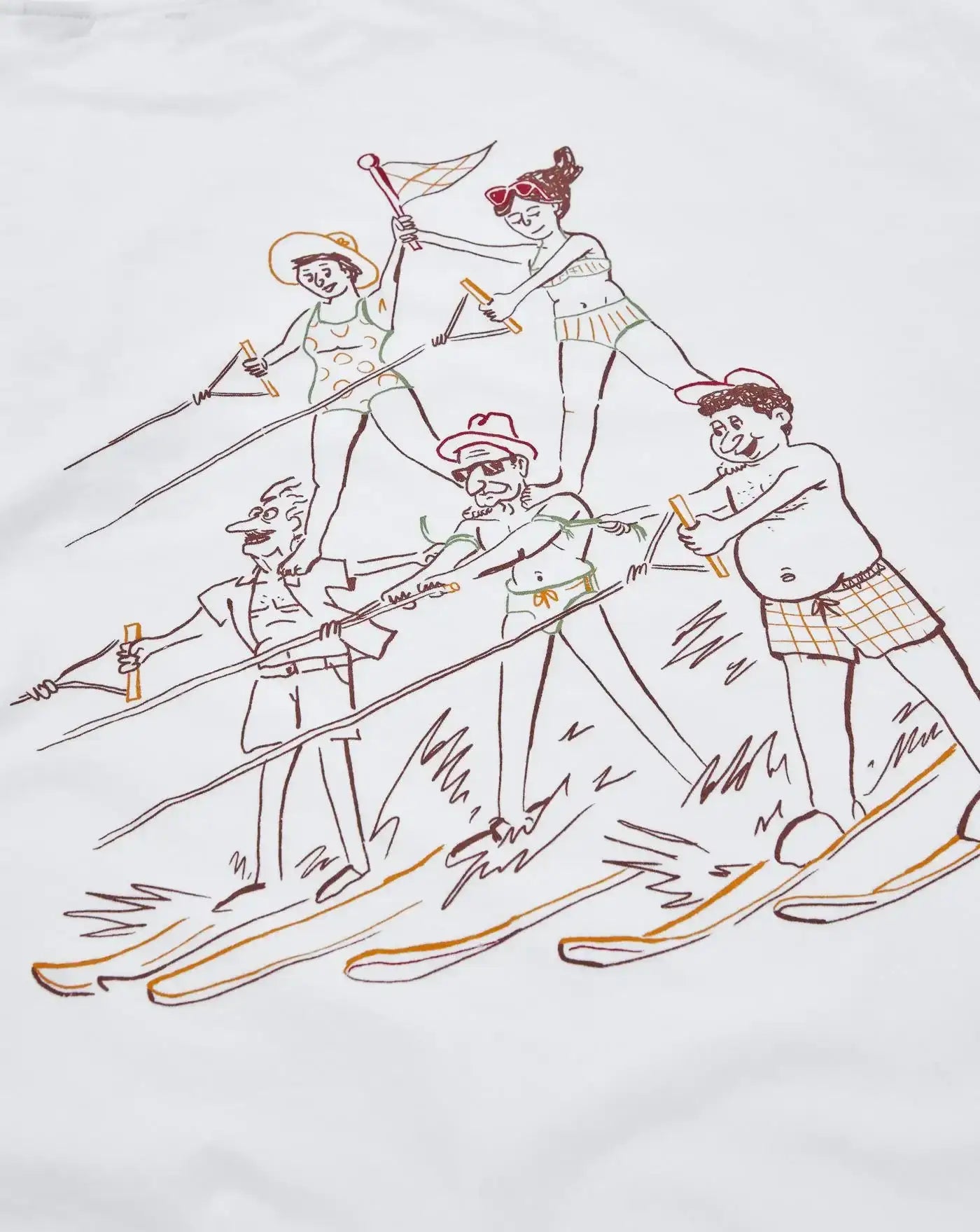 Camiseta Edmmond Acrobatics Water Skiing 1253022000 PLAIN WHITE EDMMOND