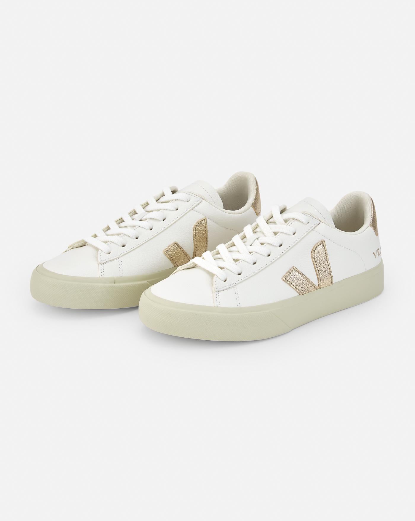 Zapatillas Veja Campo Leather Extra White Platine CP0503495A EXTRA-WHITE-PLATINE VEJA