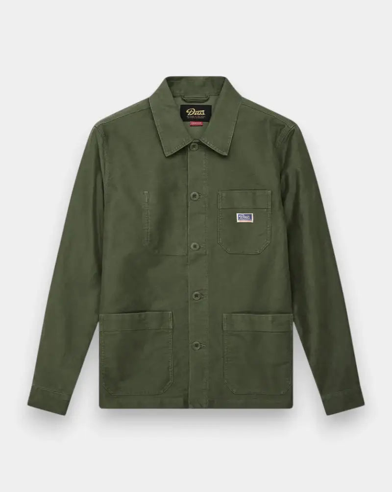 Chaqueta Deux Ex Machina Speedshop Chore Jacket DMF255418 CYPRESS GREEN DEUS EX MACHINA
