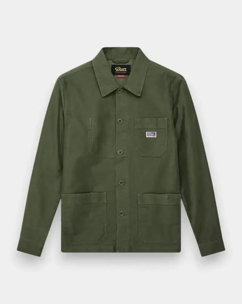 Chaqueta Deux Ex Machina Speedshop Chore Jacket DMF255418 CYPRESS GREEN DEUS EX MACHINA