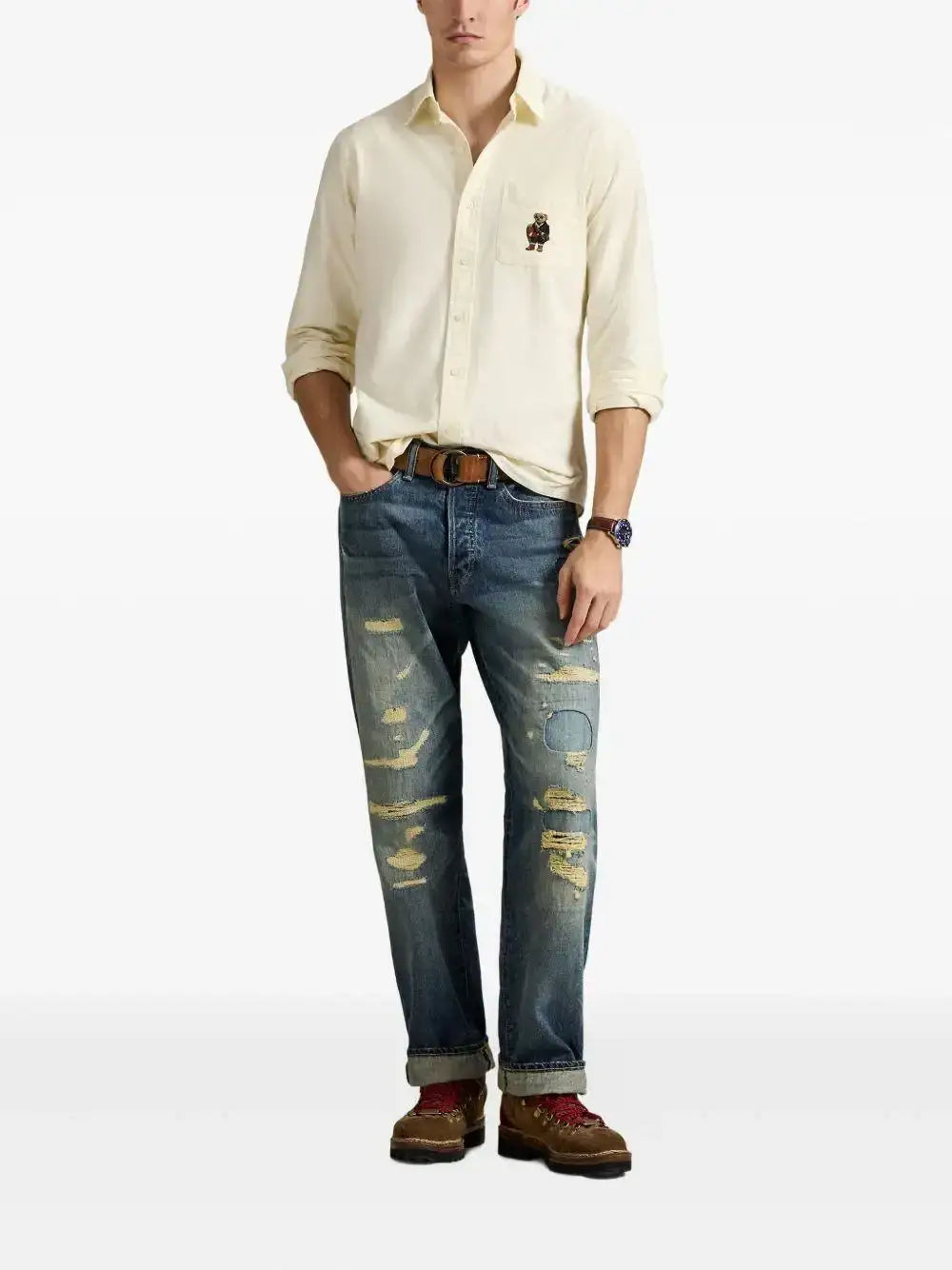Camisa Polo Ralph Lauren Bear 710P00662001 HERBAL MILK POLO RALPH LAUREN