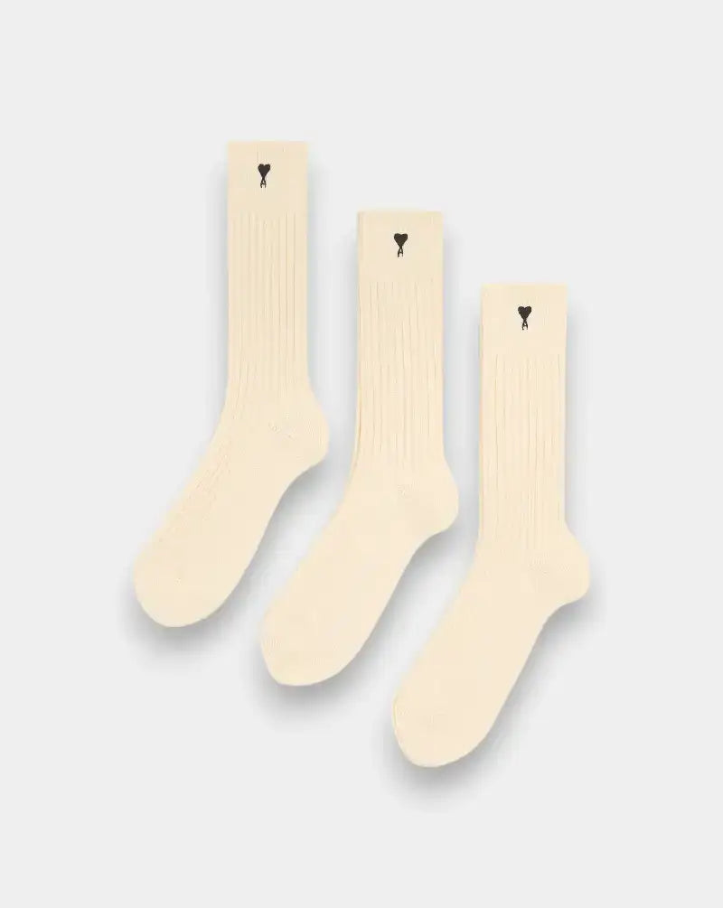 Calcetines Ami Paris Ami de Coeur Pack de 3 USC611AK0007 150 AMI PARIS