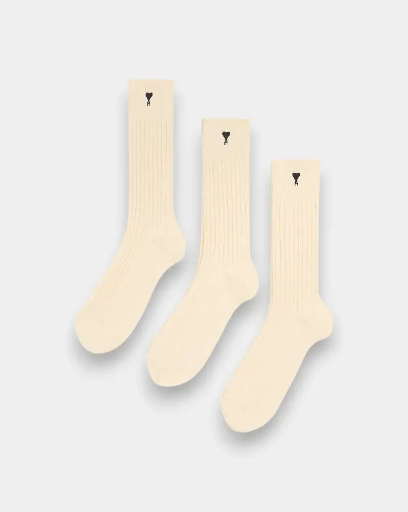 Calcetines Ami Paris Ami de Coeur Pack de 3 USC611AK0007 150 AMI PARIS