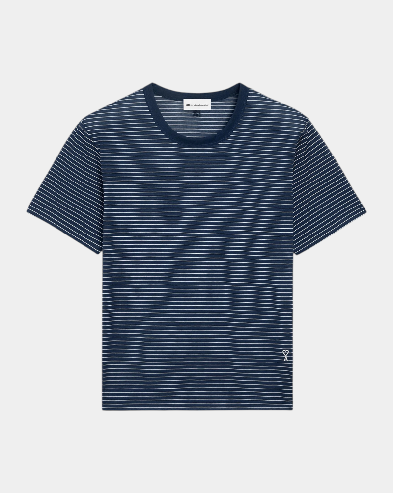Camiseta Ami Paris Stripes HTS367JE0212 A044 AMI PARIS