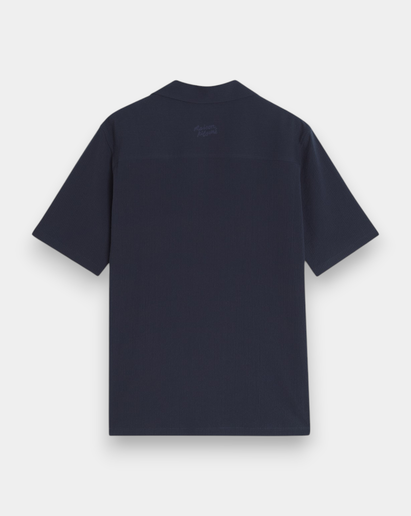 Camisa Maison Kitsune Seersucker Resort QM00407WC5082 0413 MAISON KITSUNE