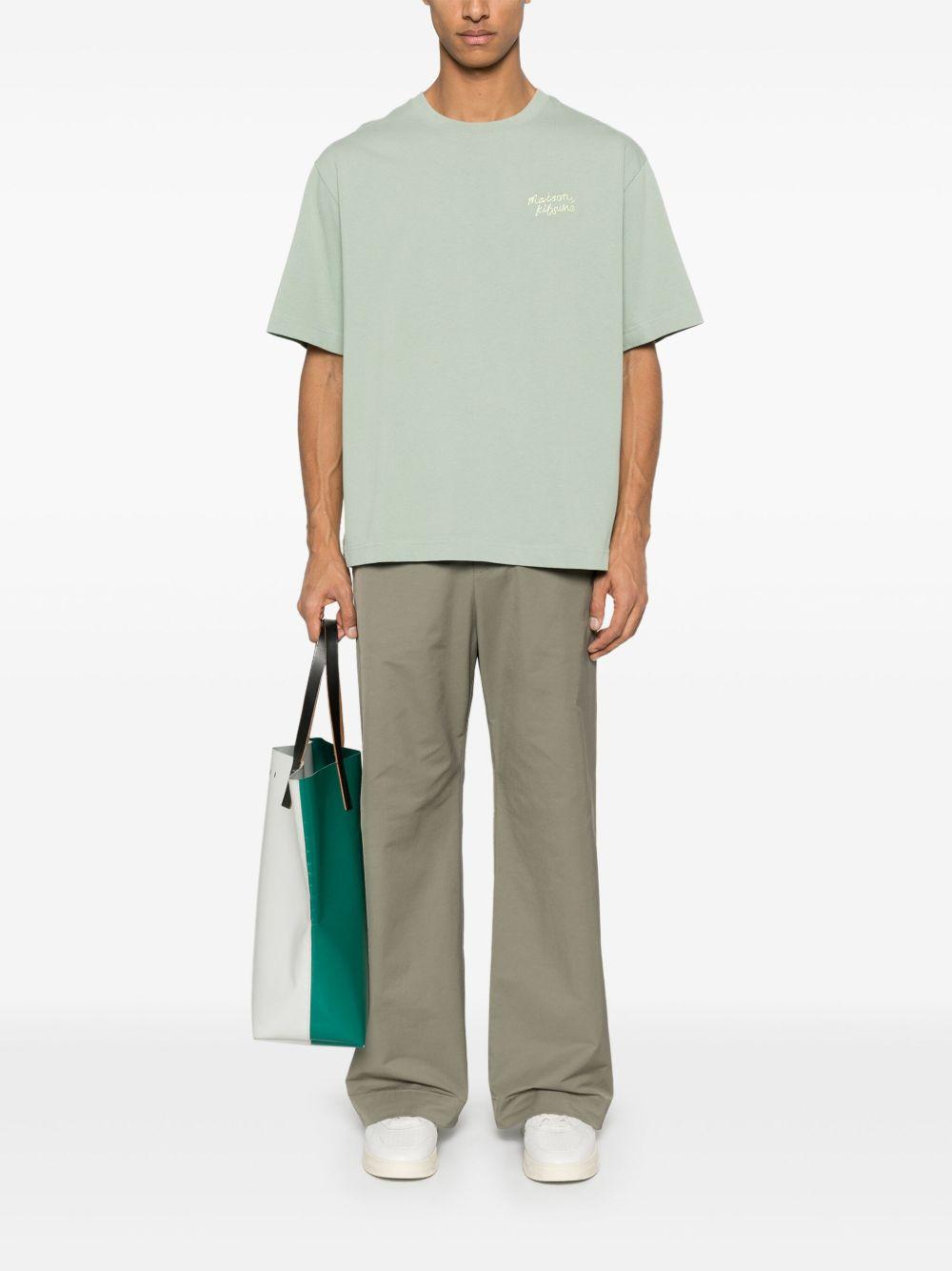 Camiseta Maison Kitsuné Handwritting OM00123KJ0119 0078 MAISON KITSUNE