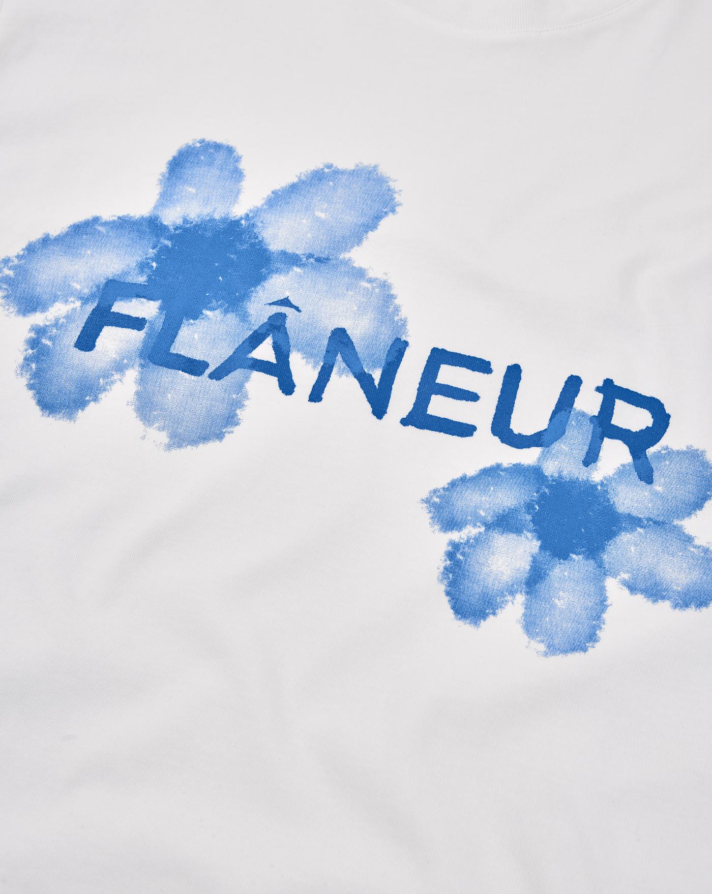 Camiseta Flâneur Floral F15184 WHITE BLUE FLANEUR
