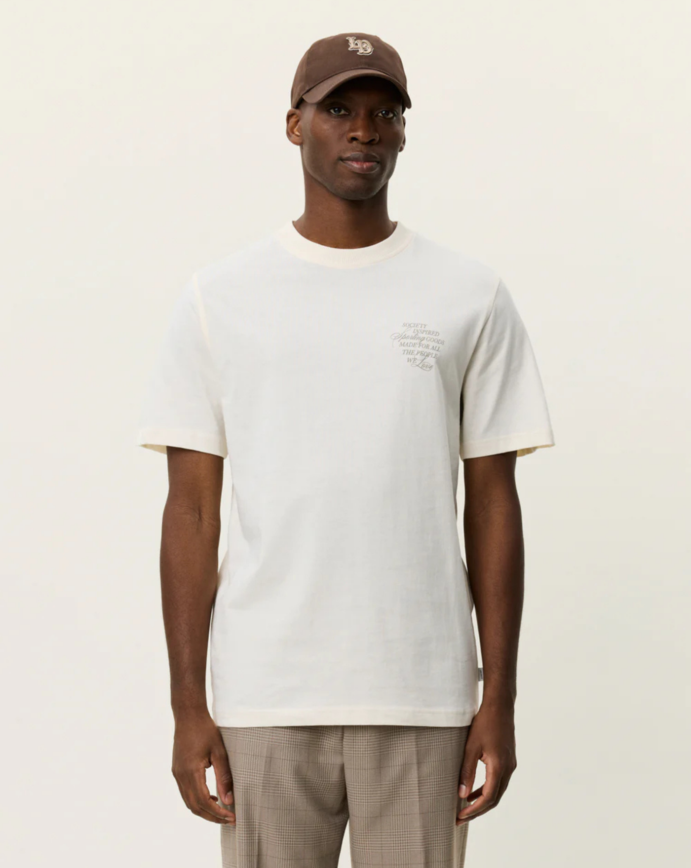 Camiseta Les Deux Ben Faience T-shirt 1001576 211EGGNOG WHITE LES DEUX