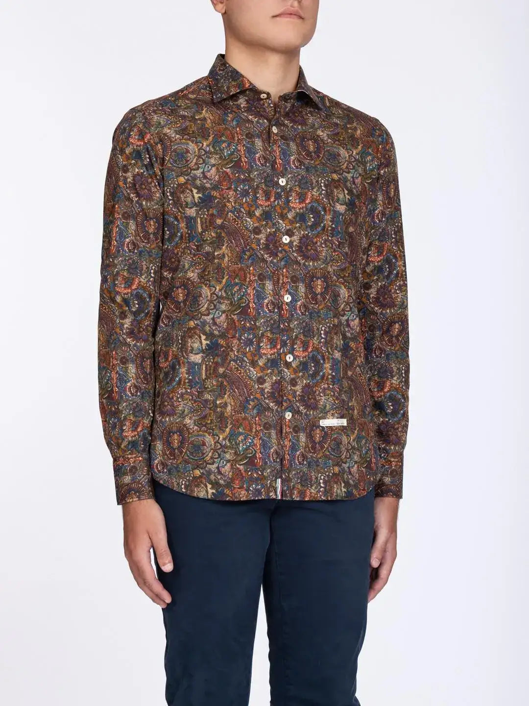 Camisa Tintoria Mattei Estampado 1RC4NJWFR2 25 TINTORIA MATTEI