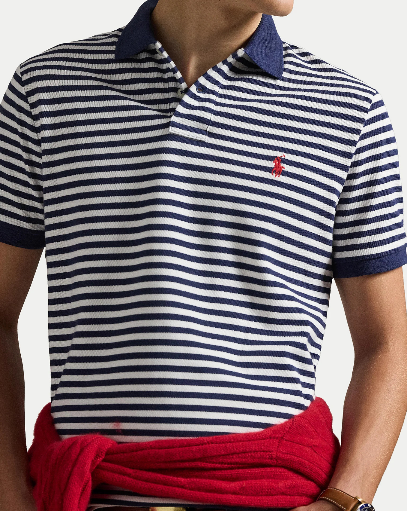 Polo Polo Ralph Lauren Stripes 710956682500 NEWPORT NAVY/WHITE POLO RALPH LAUREN