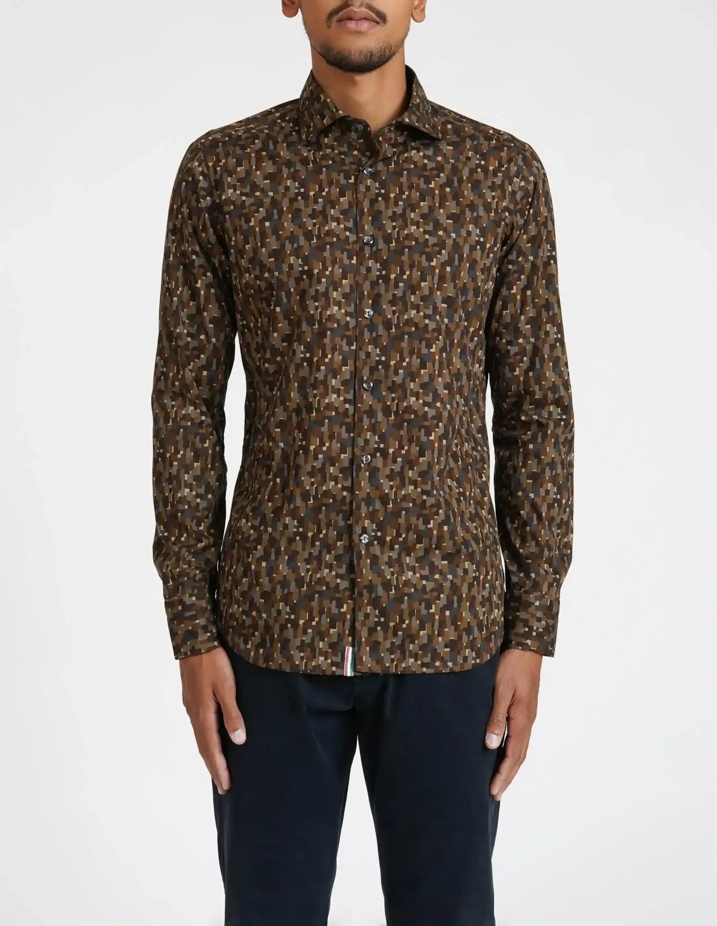 Camisa Tintoria Mattei Estampado 1G6ZNJWFR5 75 TINTORIA MATTEI