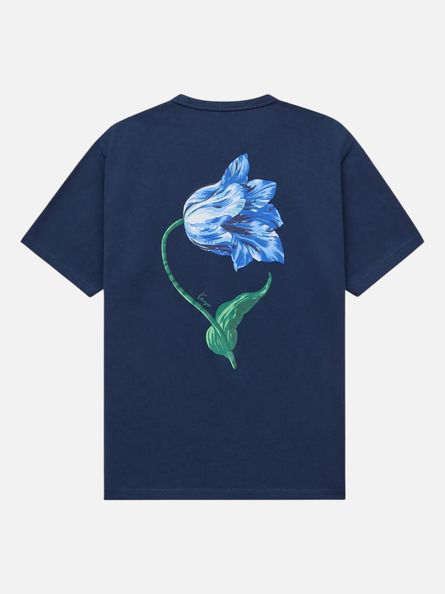 Camieseta Kenzo Tulip<BR/><BR/> FG65TS2934SK 79 BLUE BLACK KENZO