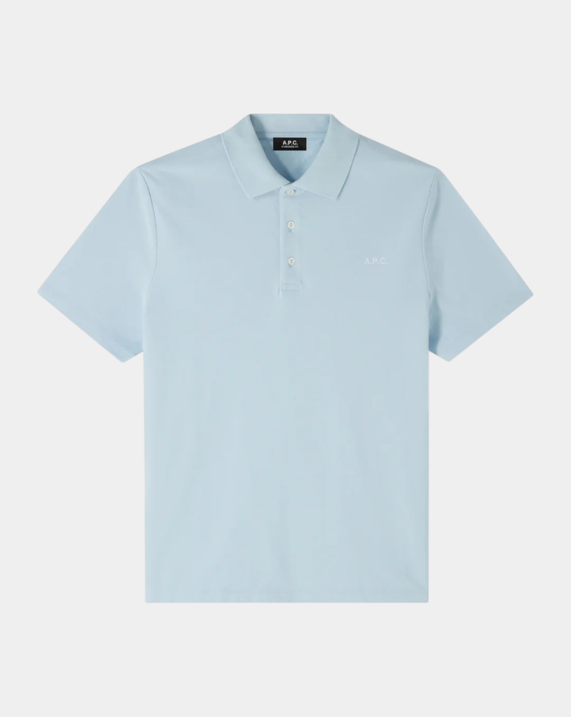 Polo A.P.C. Standard COGWZH26342 IAT - BLEU CLIEL A.P.C.