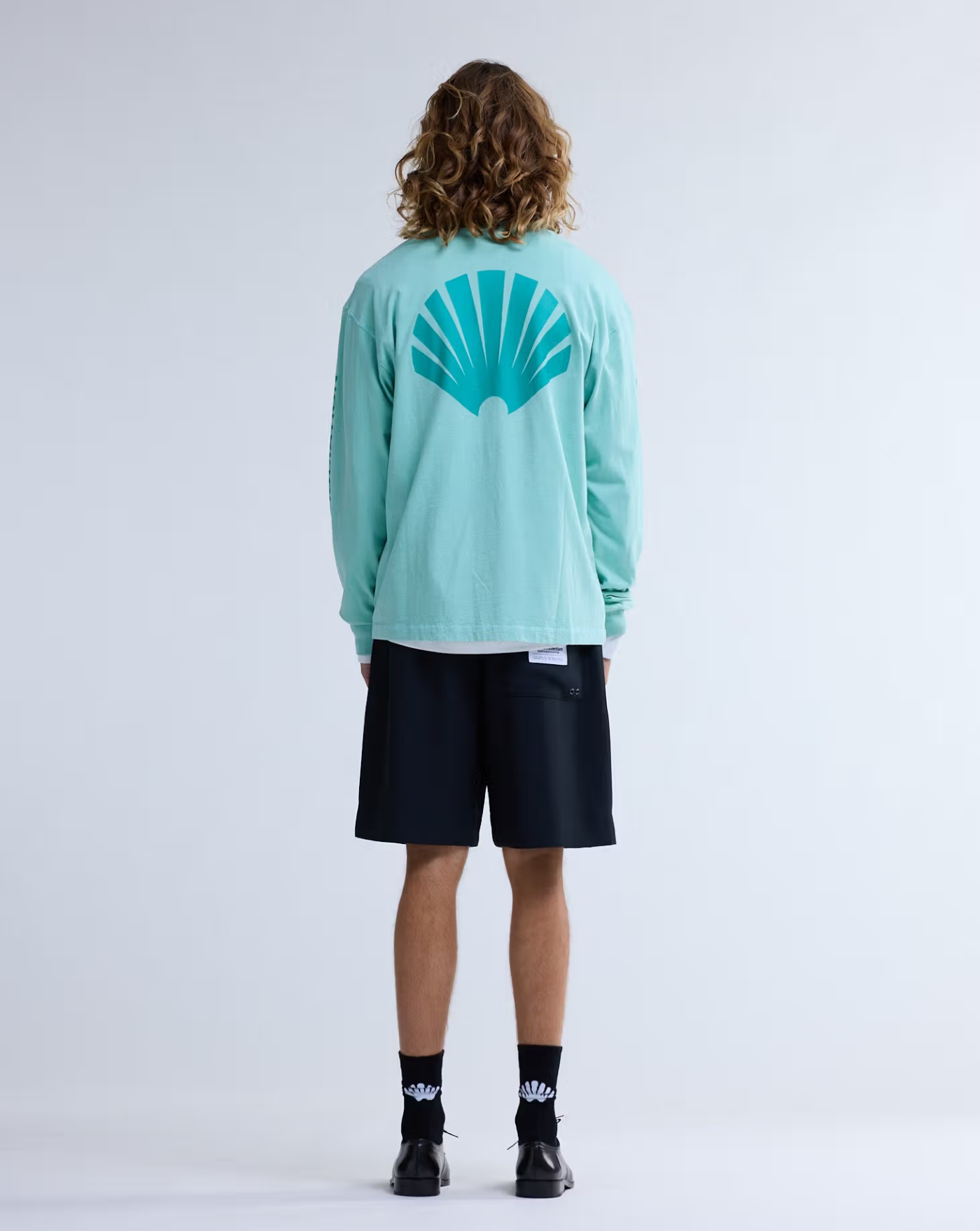 Camiseta New Amsterdam Logo Longsleeve Ocean 2601106002 WAVE/SEA GREEN NEW AMSTERDAM