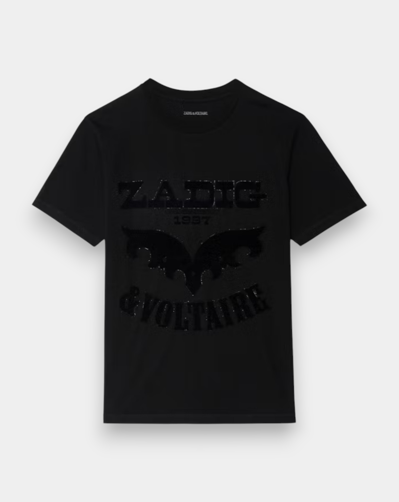 Camiseta Zadig & Voltaire Edwin Hc Voltaire Flock Strass JWTS02826 011 ZADIG & VOLTAIRE