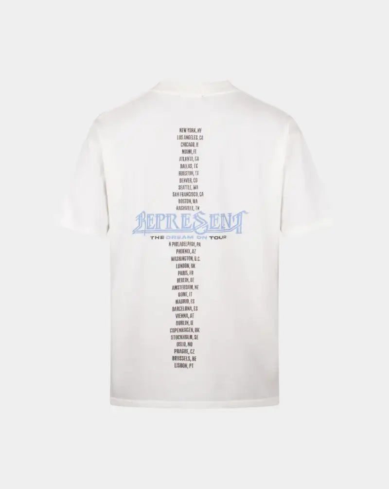 Camiseta Represent Golden Tour MLM100823 72FLAT WHITE REPRESENT