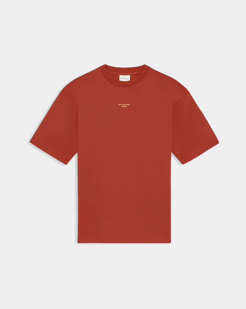Camiseta Drole de Monsieur Le T-shirt Slogan Classique K-TS202 CO002DRD DROLE DE MONSIEUR