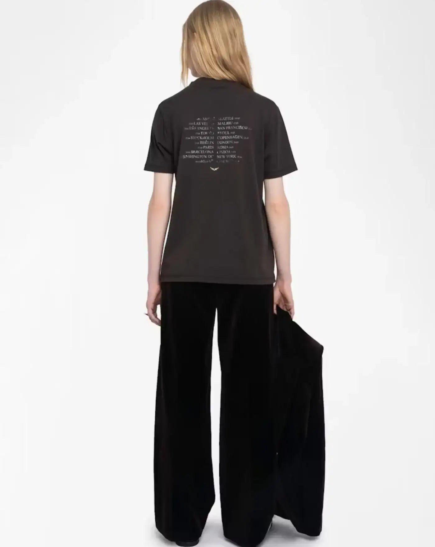 Camiseta Zadig & Voltaire Edwin Hc Concert Wild Strass JWTS02816 213 ZADIG & VOLTAIRE