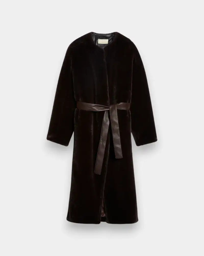 Abrigo Vanessa Bruno Fluffy 5HVA39 V01813BROWN VANESSA BRUNO