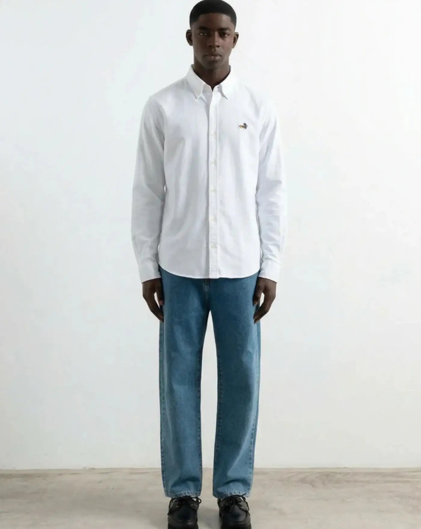 Camisa Edmmond Duck Shirt Oxford 1261001000 PLAIN WHITE EDMMOND