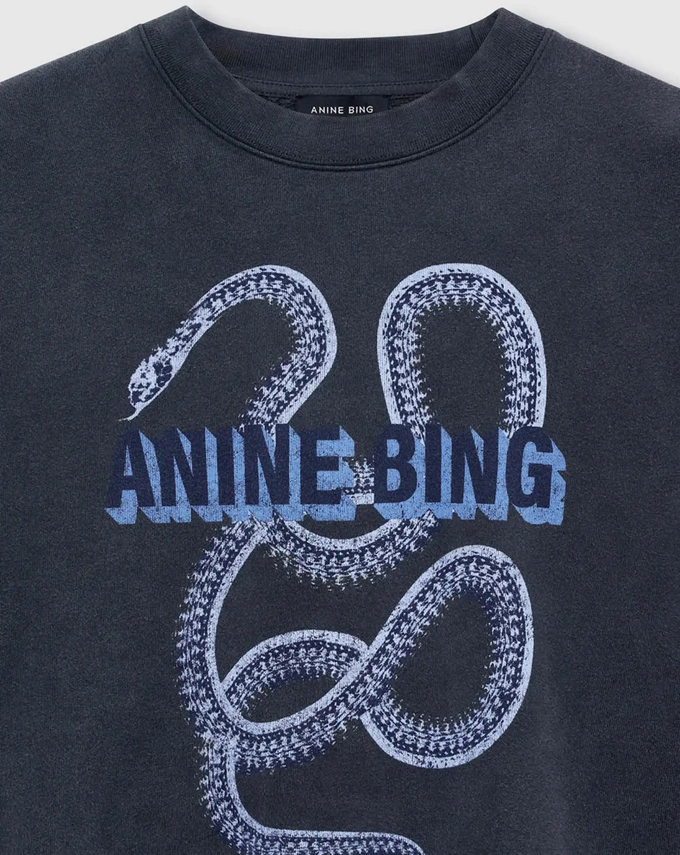 Sudadera Anine Bing Harvey Crew Snake A0812060WBL1 ANINE BING