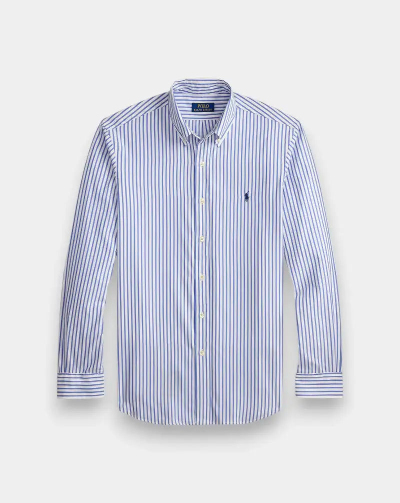 Camisa Polo Ralph Lauren Stripes 710B15595008 3249D WHITE BLUE POLO RALPH LAUREN
