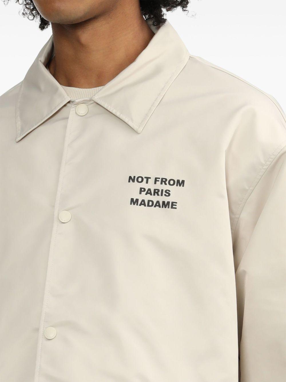 Camisa Drole de Monsieur La Veste Slogan JT183 PA014 MT MASTIC DROLE DE MONSIEUR