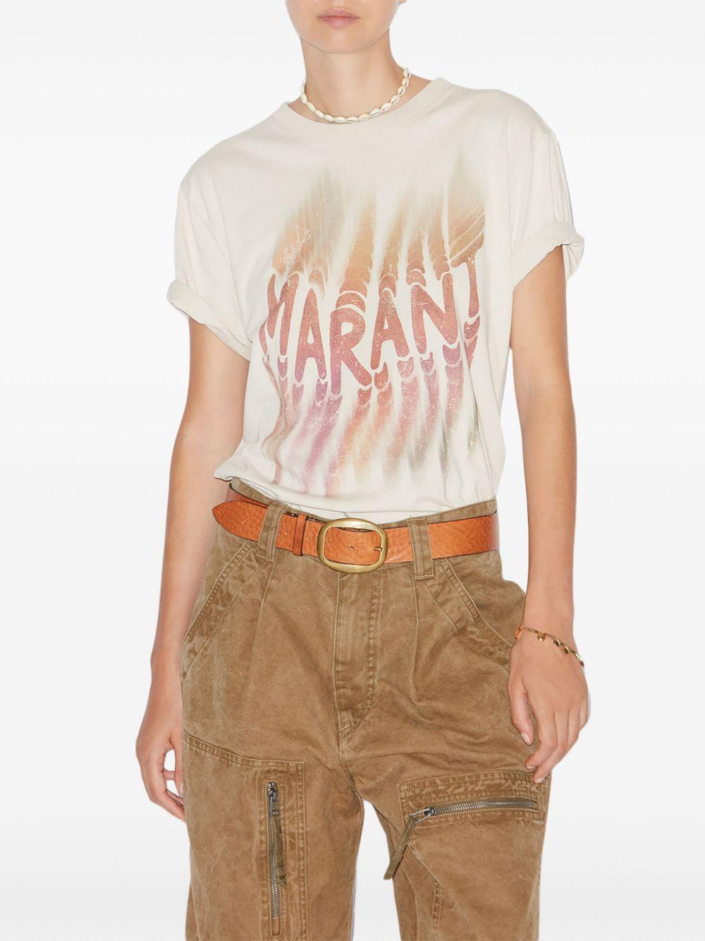 Camiseta Isabel Marant Zoeline TS0147FAC1N07E 23EC ISABEL MARANT