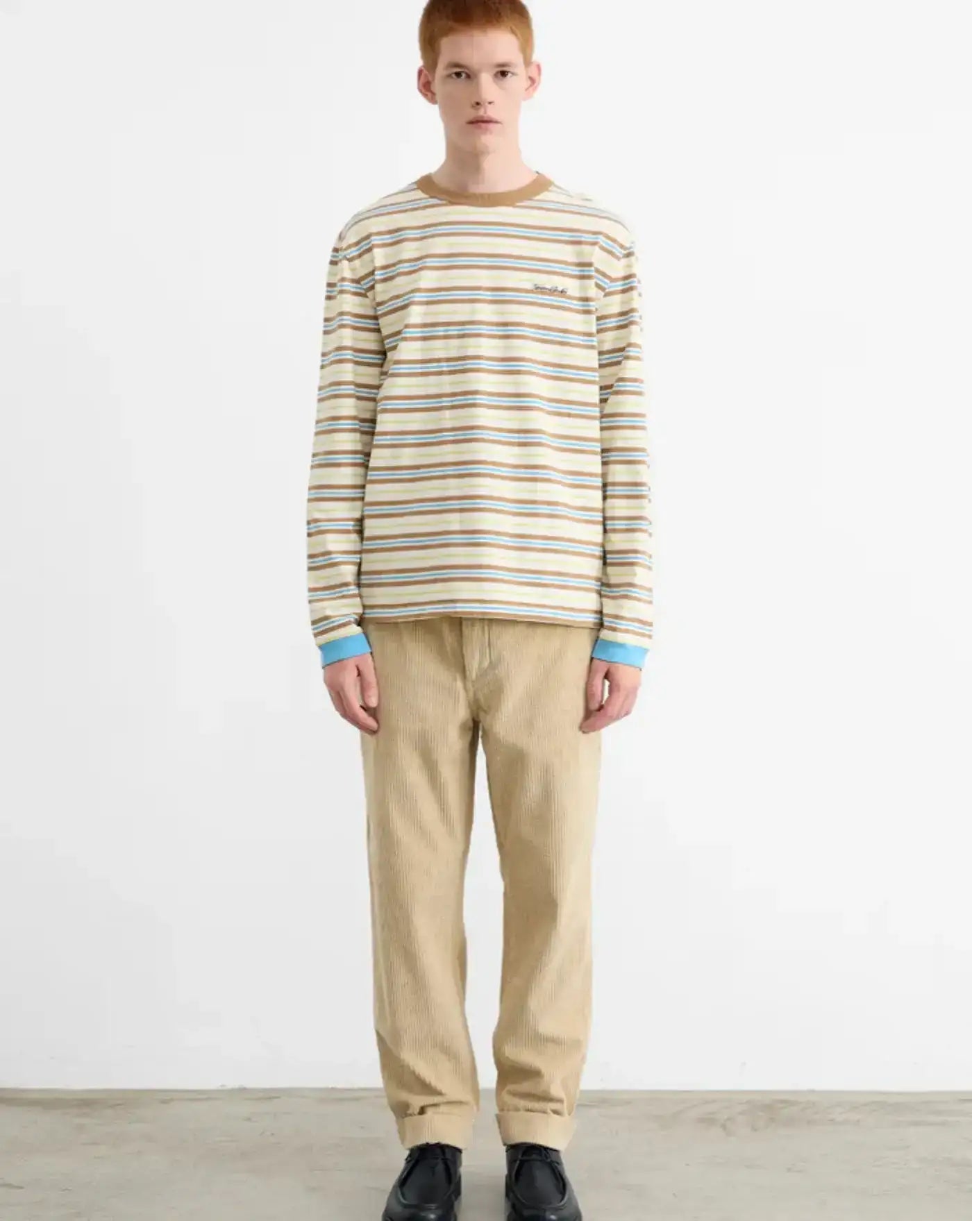 Camiseta Edmmond Logo Stripes 3253003010 PLAIN OFF WHITE EDMMOND