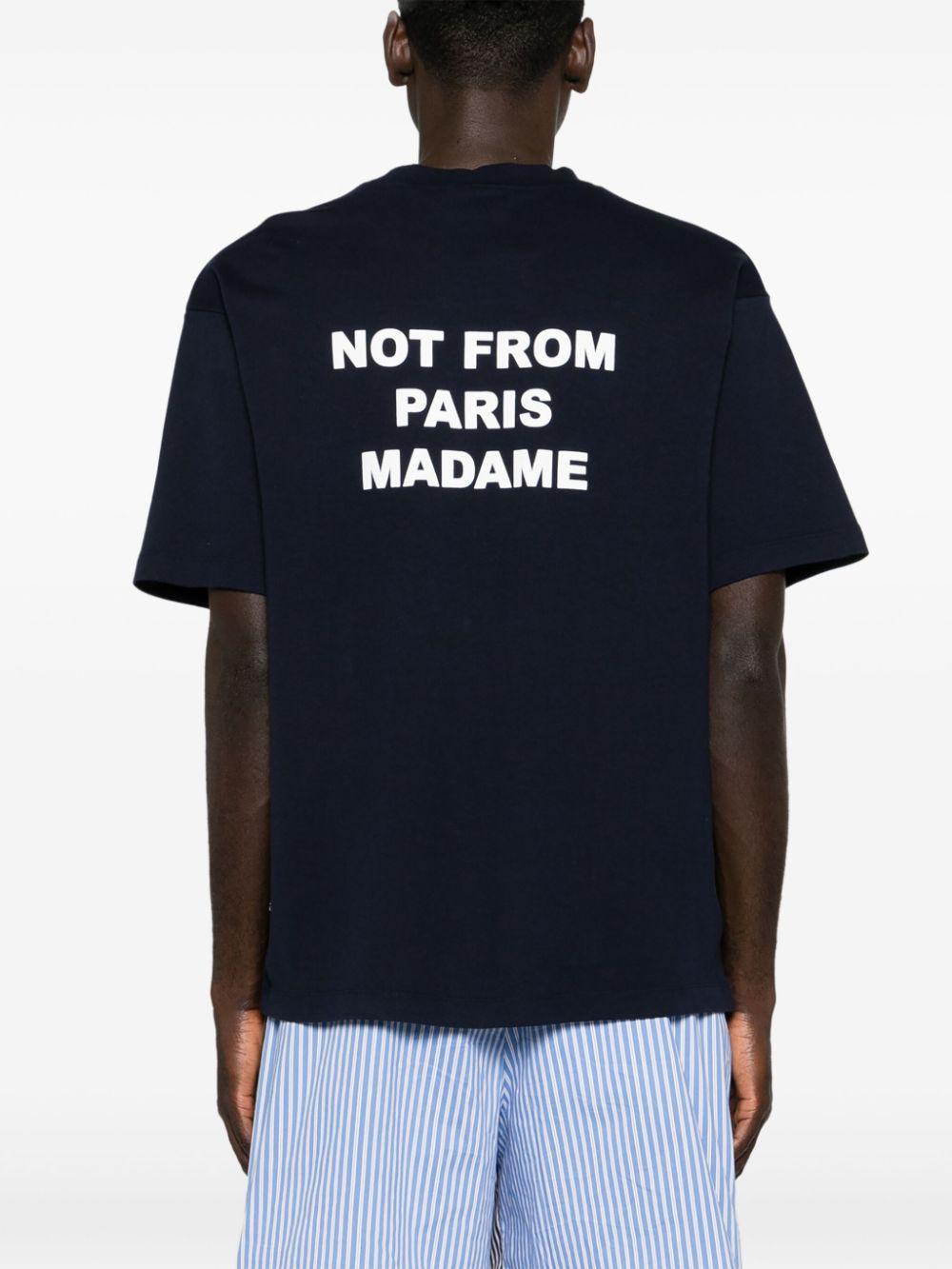 Camiseta Drole de Monsieur Le T-Shirt Slogan TS203 CO002 NY DROLE DE MONSIEUR