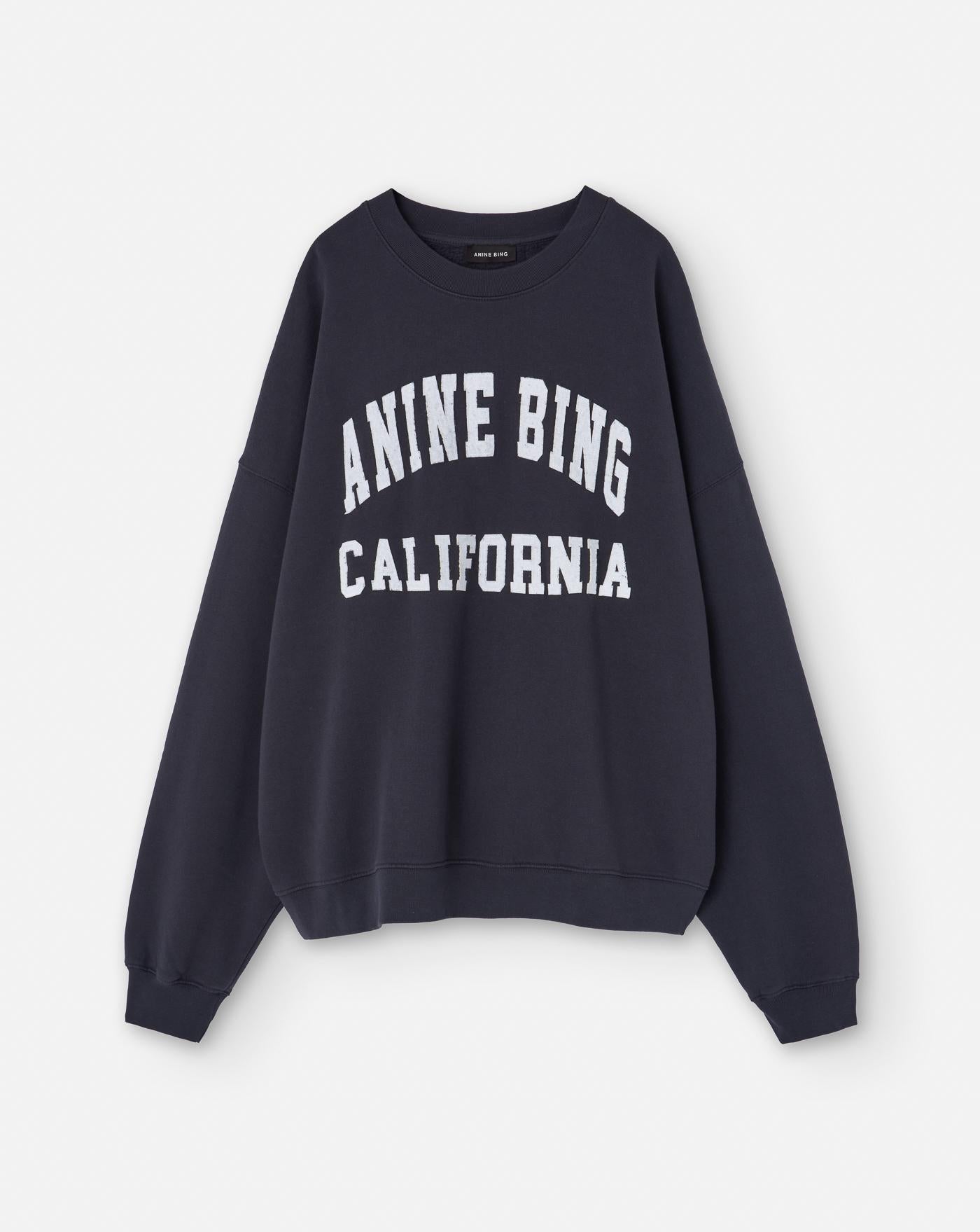 Sudadera Anine Bing Miles A0810025009 WASHED BLACK ANINE BING