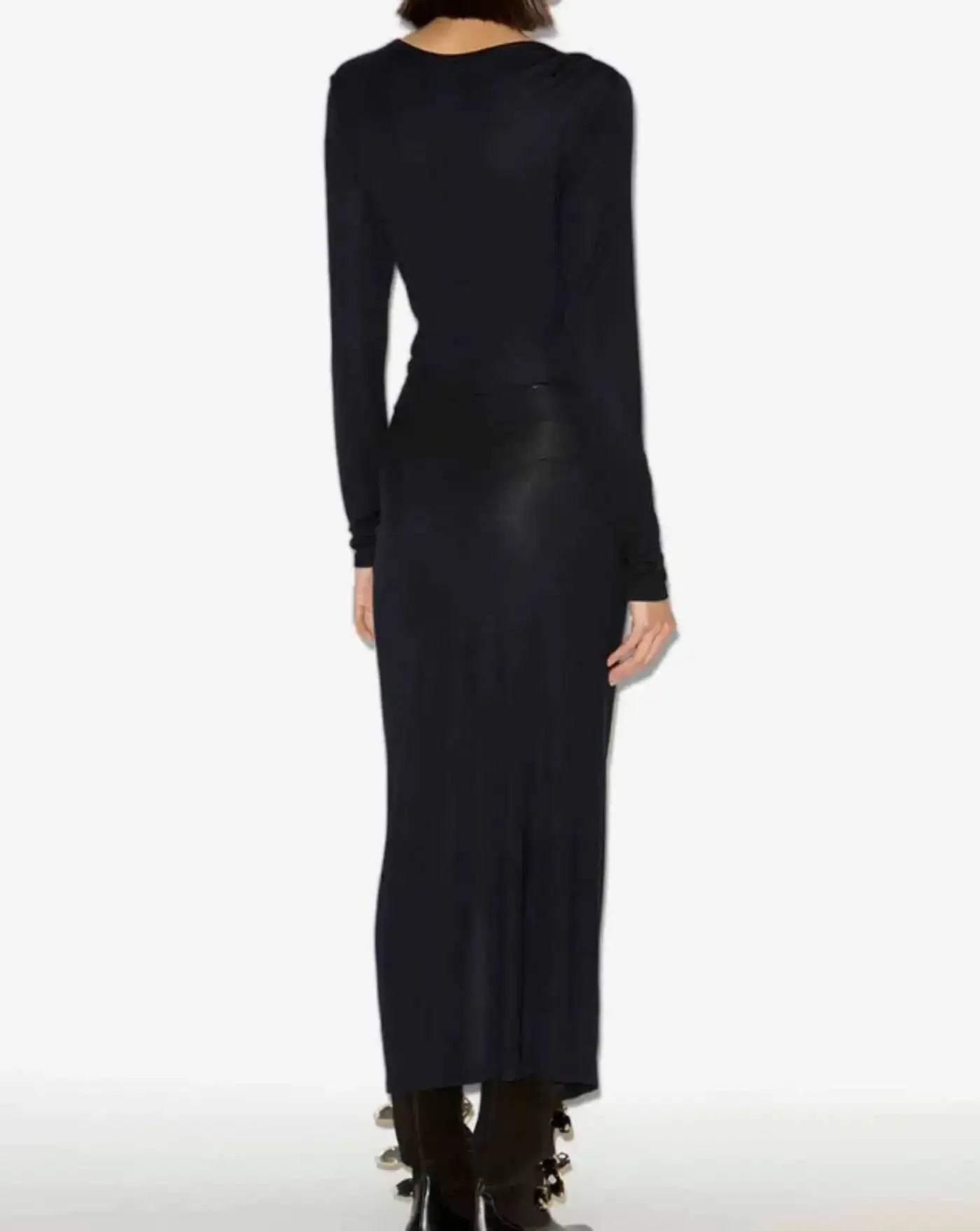 Vestido Isabel Marant Jelina RO0349FB C3K01E 01BK ISABEL MARANT