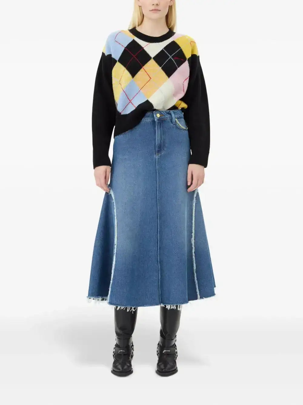Falda Ganni Heavy Denim J1601 566 GANNI