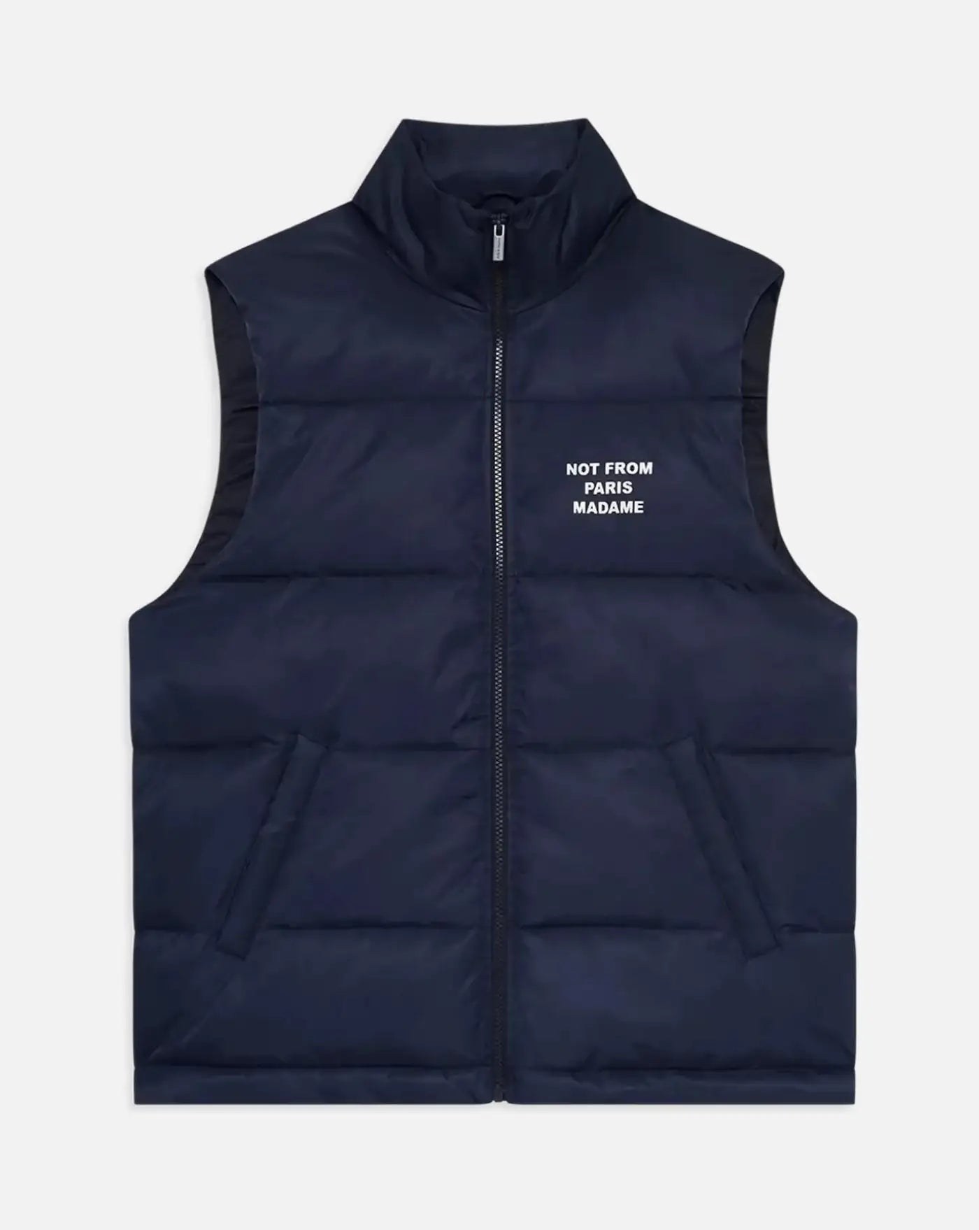 Chaleco Drole de Monsieur Slogan Sleeveless Down Vest CT153 PA031 NY DROLE DE MONSIEUR