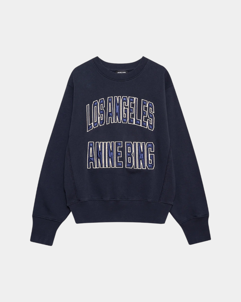 Sudadera Anine Bing Harry Shrunken A0811677VTG BLACK ANINE BING