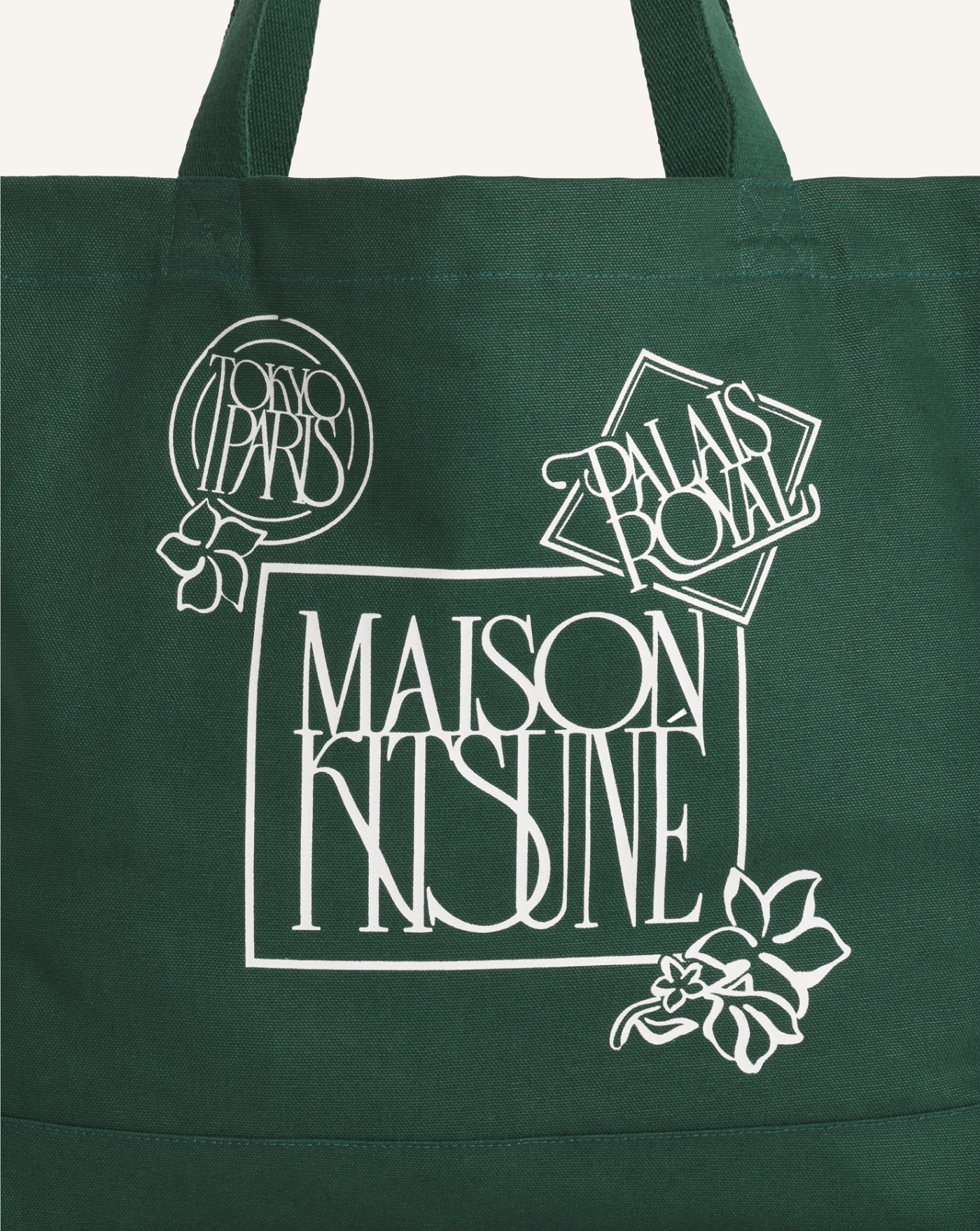 Bolso Maison Kitsune Art Nouveau Stamp Tote QU05118WW9042 P399 MAISON KITSUNE