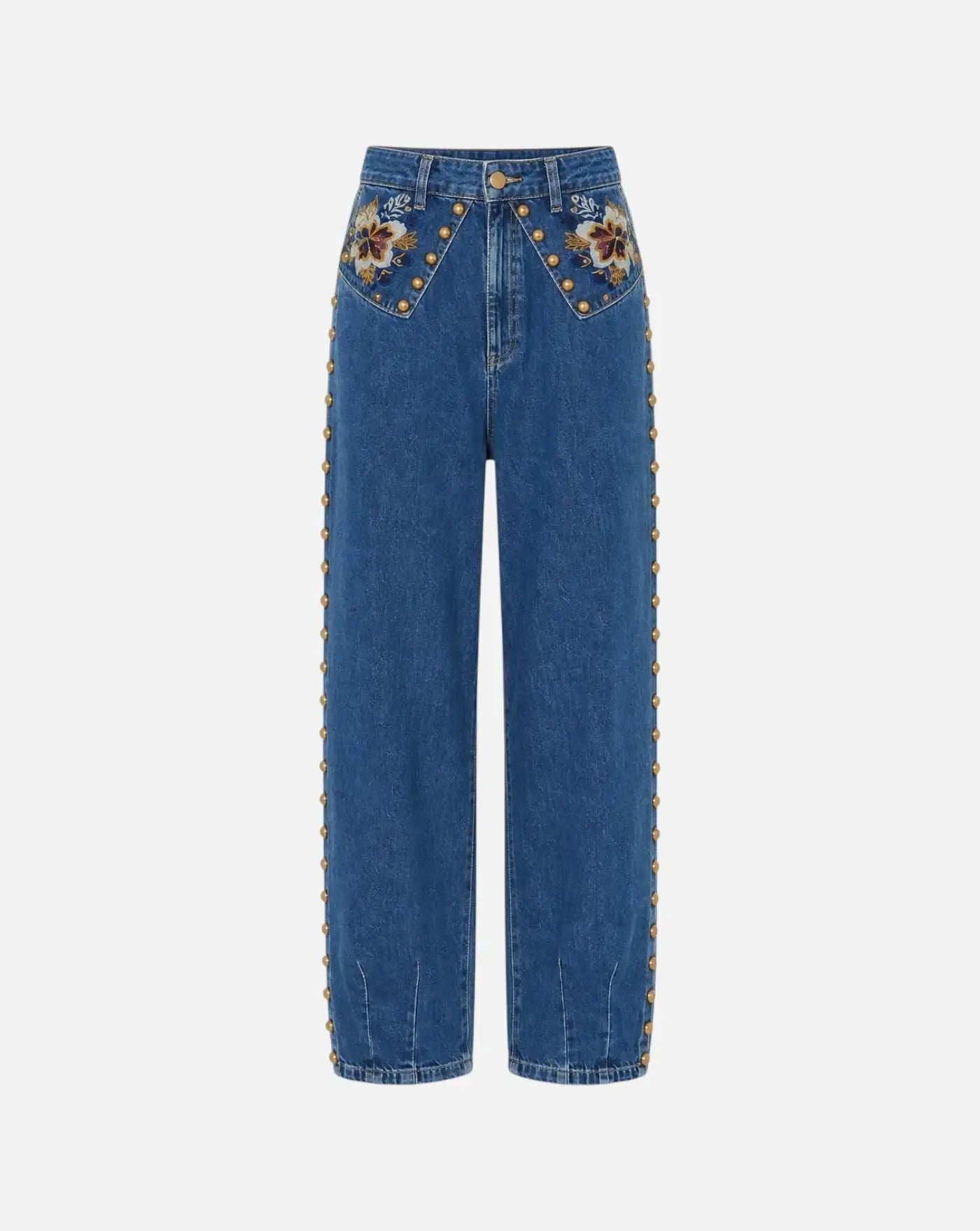 Pantalon Farm Rio Baloon Gold and Blue Denim 362430 L0034 DENIM FARM RIO