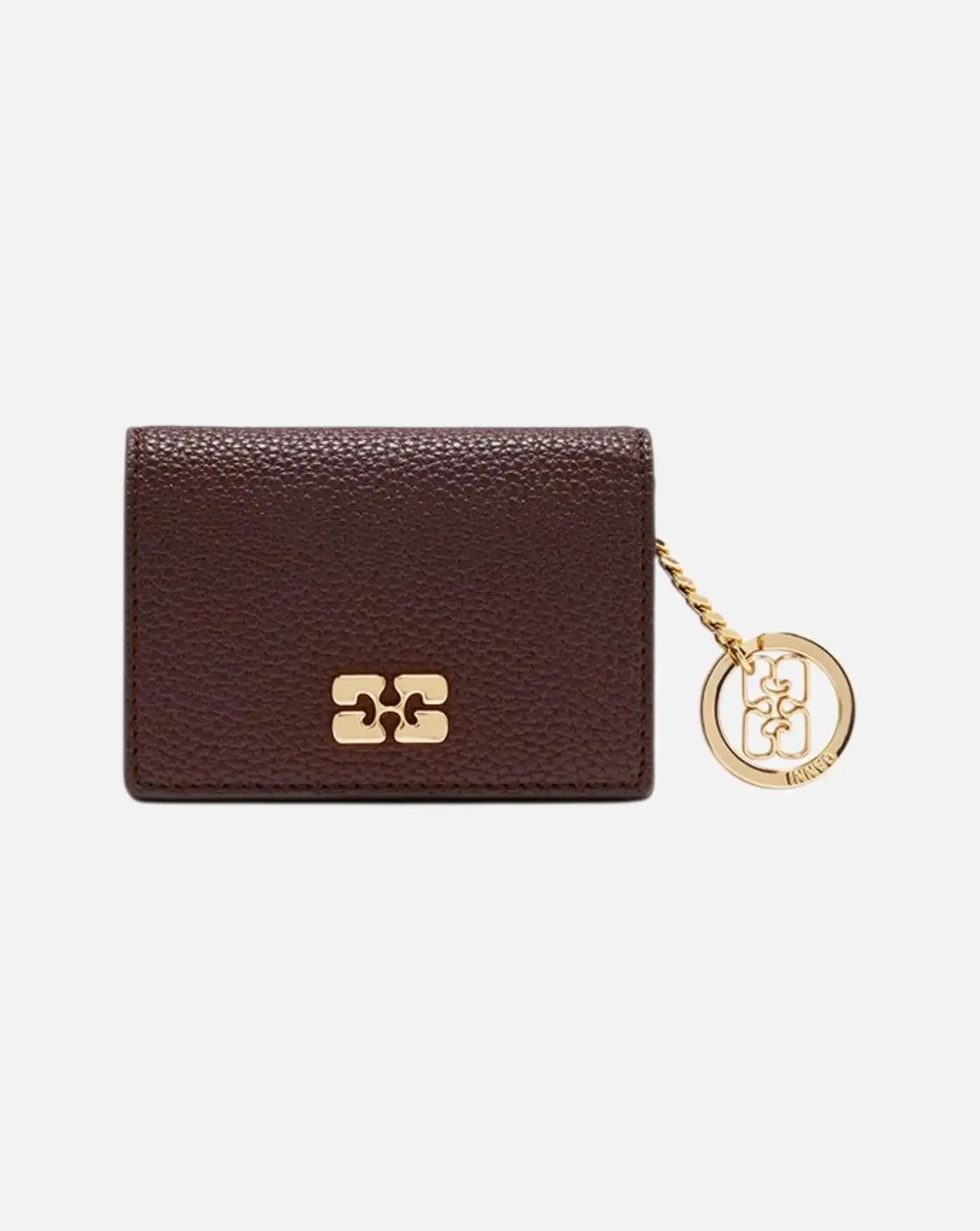 Cartera Ganni Card Holder With Flap Grained A7279 979 GANNI