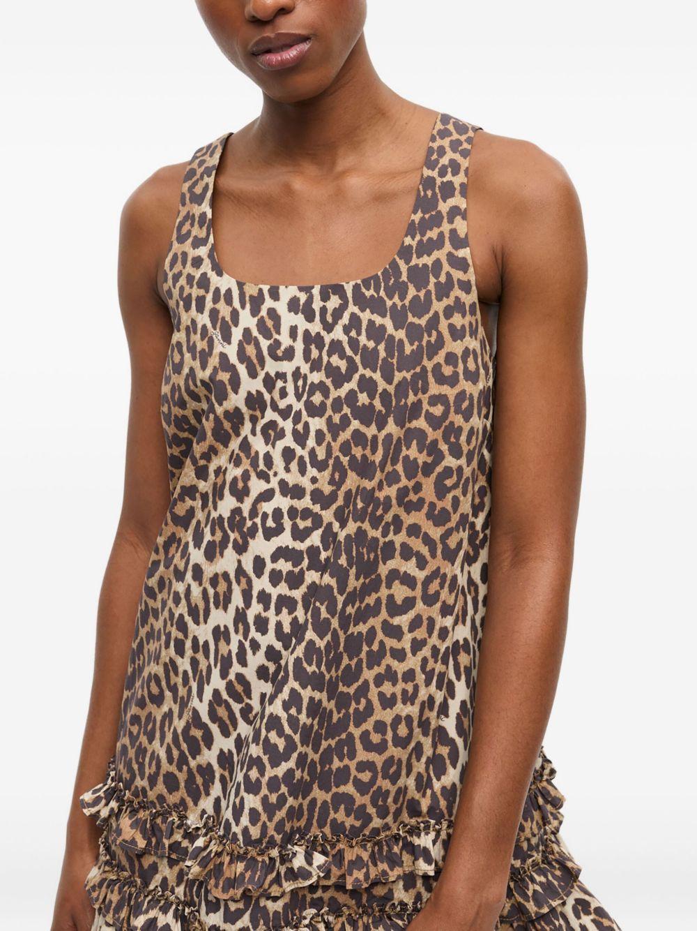 Vestido Ganni Printed Cotton W0906 943 GANNI